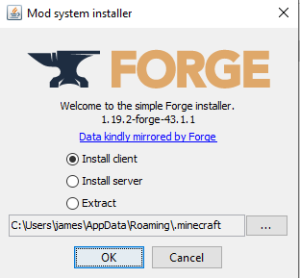 forge not showing up in drop down minecraft launcher